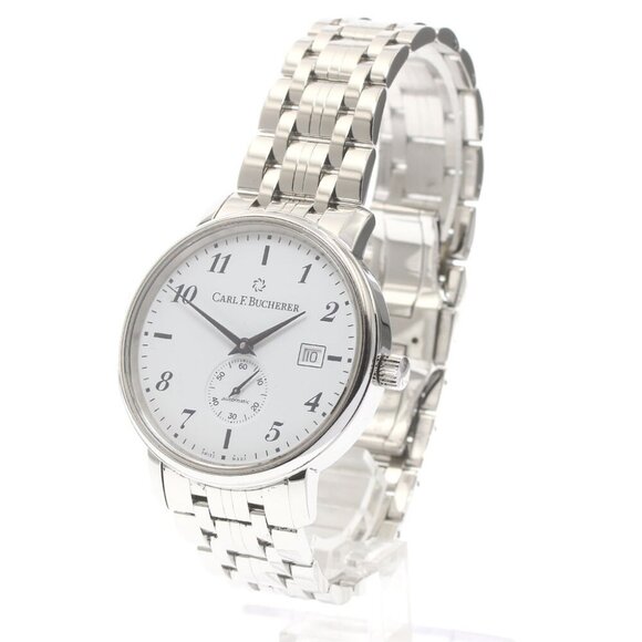 CARL F.BUCHERER Adamavi 10321.08 Date white Dial Automatic Men's Watch - Picture 1 of 11